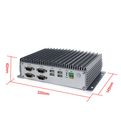 PC industrial del carril del dinar de Intel I7 4g Lte, X86 Rs232 Rs485 Windows 8 Mini Pc