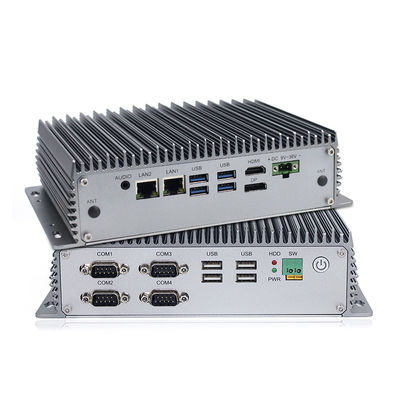 8va PC integrada industrial de la caja de la CPU de la GEN I3 I5 de la mini PC Fanless para la computación del borde