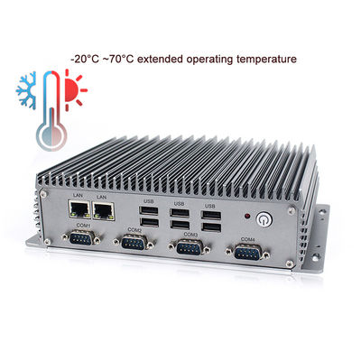 La base Fanless industrial rugosa I3 Windows10 de las PC de la caja integró los ordenadores industriales