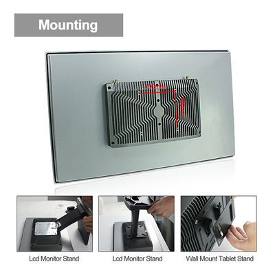 21,5&quot; integrado Fanless montado en la pared de la mesa dual de Lan Pc TPM 2,0 de la pantalla táctil