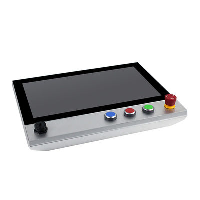 IP65 15,6” FHD llevó la parada de emergencia de la PC de la pantalla táctil del soporte del panel