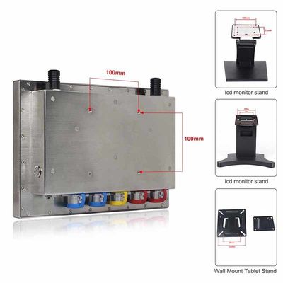PC 12&quot; del panel del casquillo IP69K de NTSC P luz del día para los productos químicos alimenticios industriales