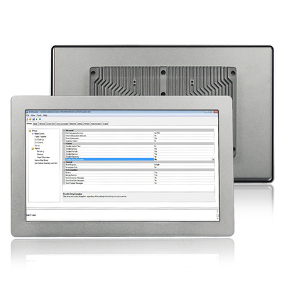 Pulgada integrada Fanless 1500nits de la PC TPM2.0 15,6 del panel de HMI para el sistema de control