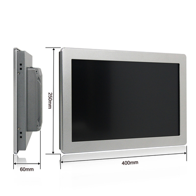 Pulgada integrada Fanless 1500nits de la PC TPM2.0 15,6 del panel de HMI para el sistema de control