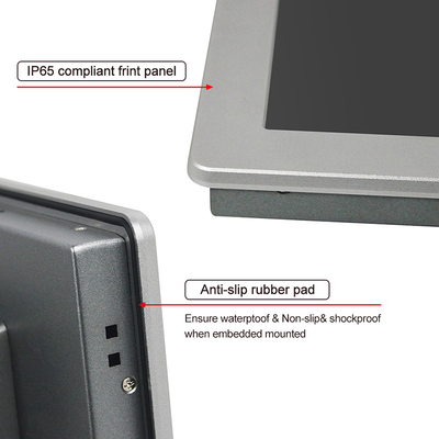 Pulgada integrada Fanless 1500nits de la PC TPM2.0 15,6 del panel de HMI para el sistema de control