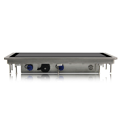 IP69K 400cd/m2 integrado pantalla táctil industrial lavable VGA DVI