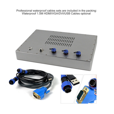 Monitor LCD industrial del monitor 450cd/m2 de la pantalla táctil de VGA DVI IP69K Lcd