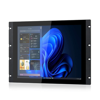 Frente IP65 19&quot; de la PC del panel del soporte de estante del tacto de PCAP LED DC EN 9V - 36V
